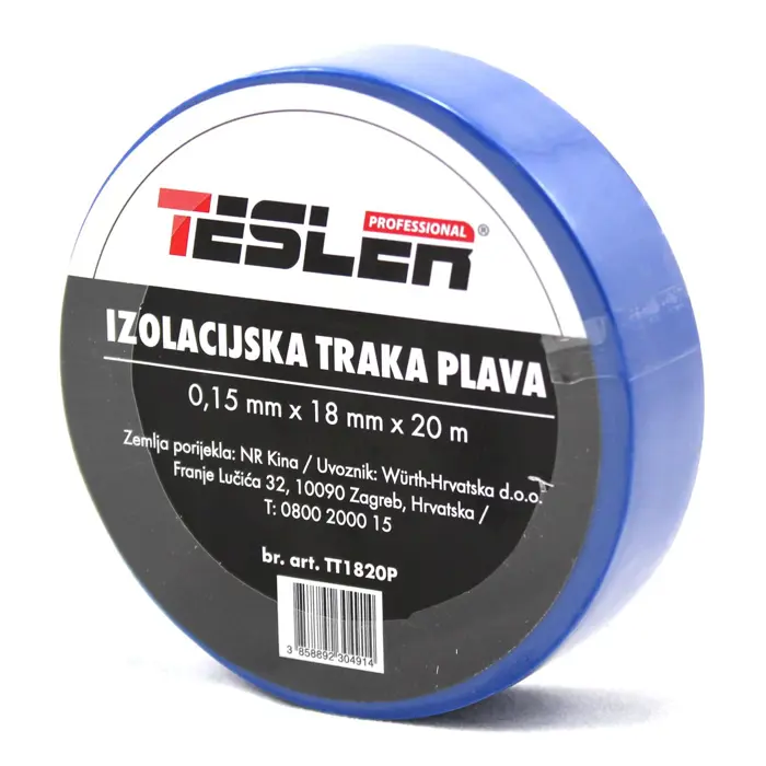 Izolir traka plava 0,15 x 18mm x 20m TESLER