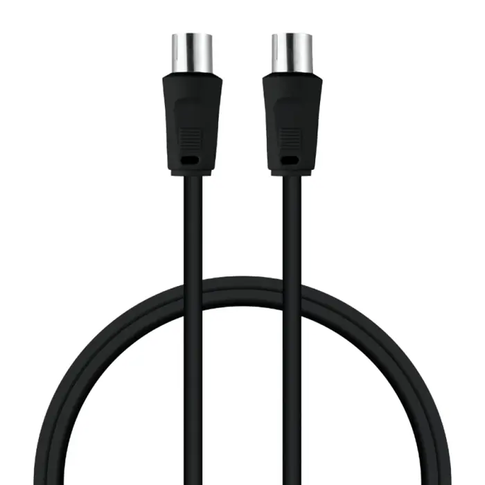 Kabel antenski za TV 1.5m crni DPM (BMF01B)