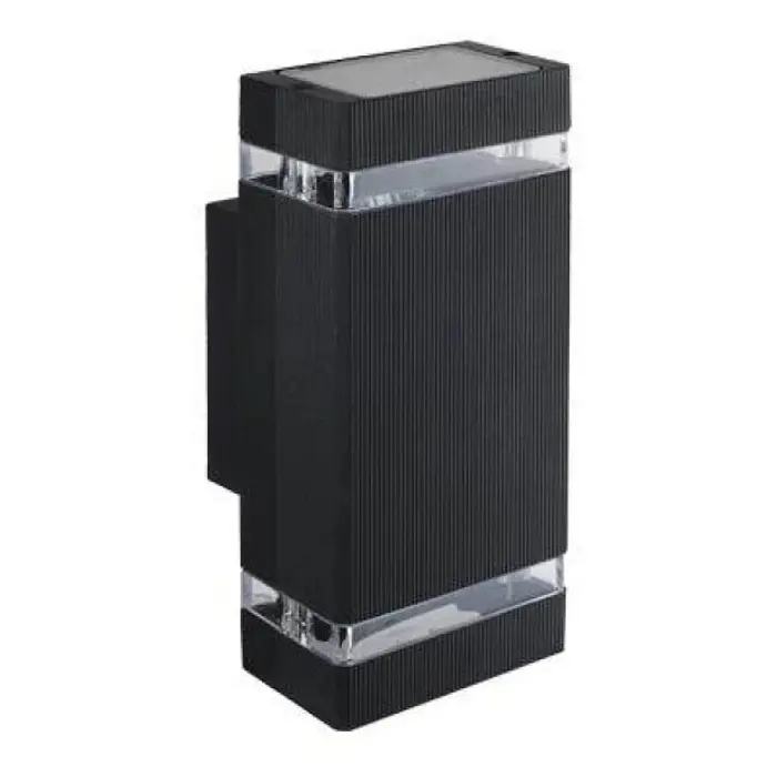 Kučište za žarulju 2xGU10 max 2x35W, 230x110x105 mm, IP54, prvavokutno crno