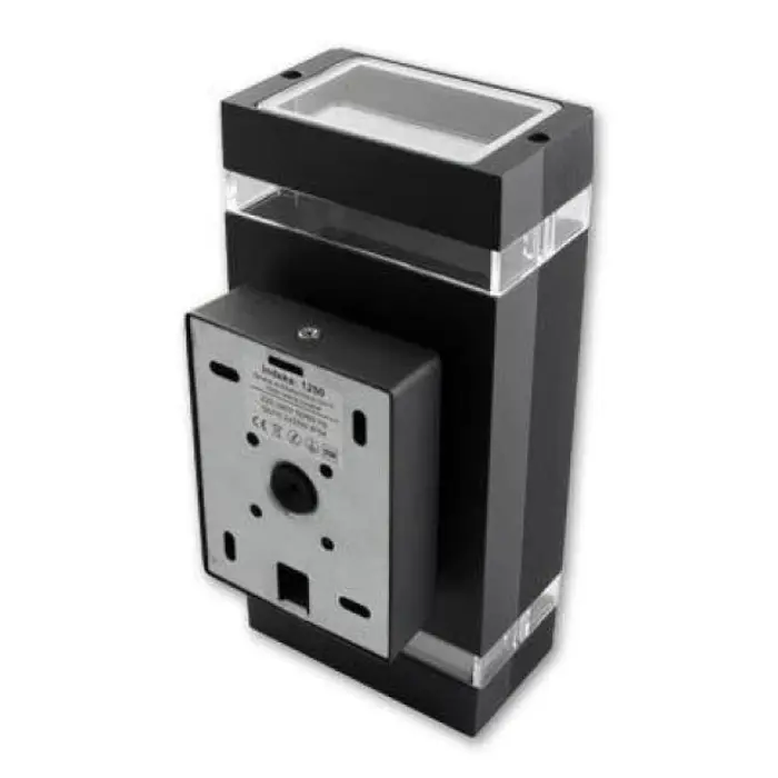 Kučište za žarulju 2xGU10 max 2x35W, 230x110x105 mm, IP54, prvavokutno crno
