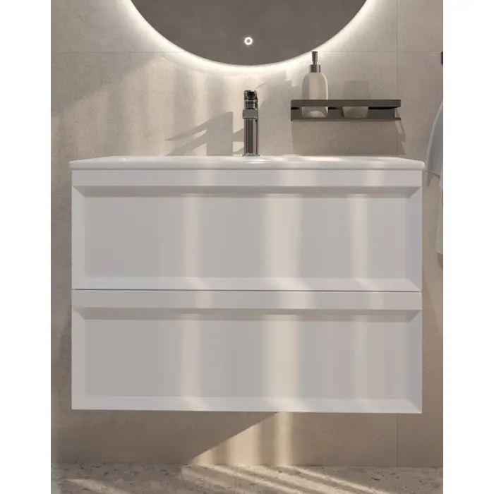 Kupaonski element viseći s umivaonikom CONCEPTO+ Frame 80 Bijela
