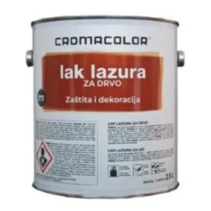 Lak lazura za drvo hrast 2,5L CROMACOLOR