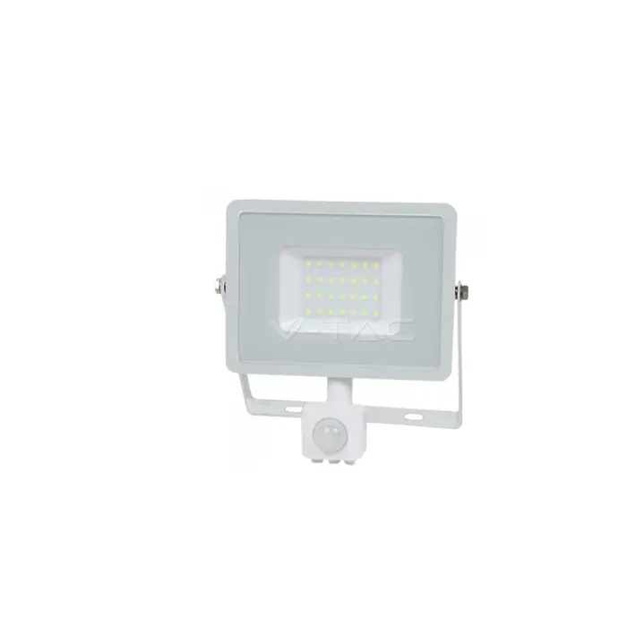 LED REFLEKTOR 30W + SENZOR POKRETA 6500K IP65 CRNI SAMSUNG ČIP