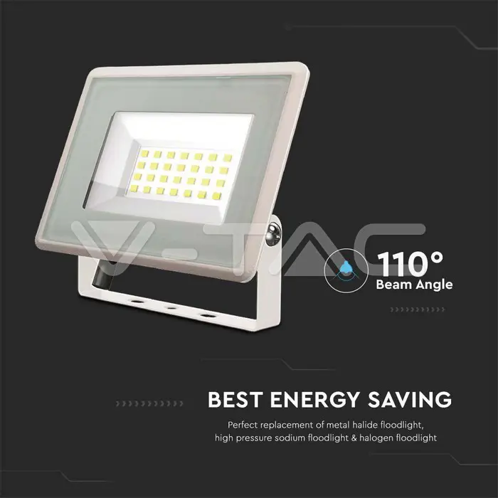 LED Reflektor vanjski 20W 6400K (Hladna Bijela) IP65 bijeli