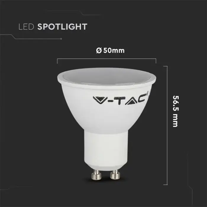 LED Spot Žarulja GU10 4,5W (Ekvivalent 35W) – Hladna Bijela 6500K