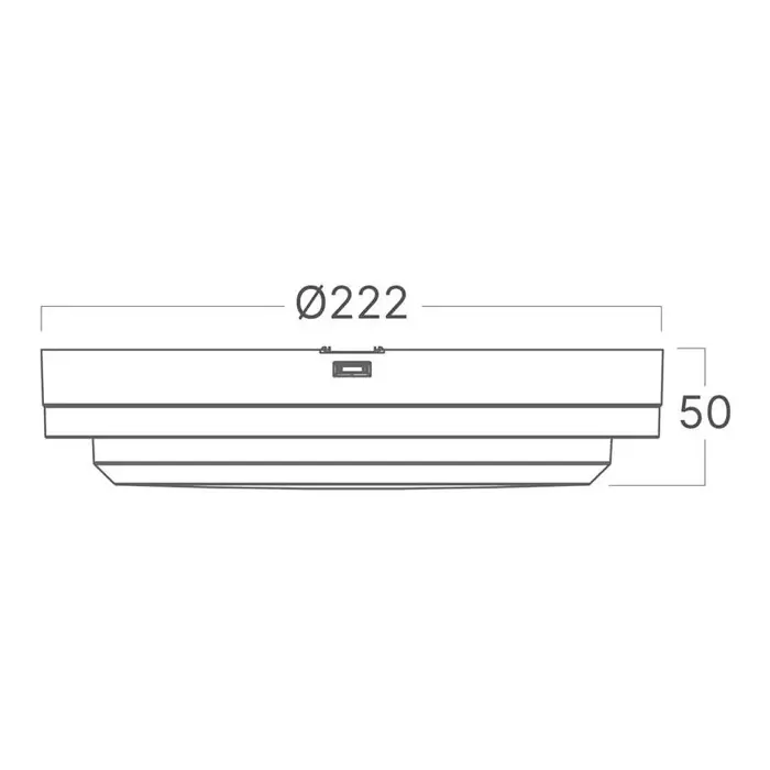 LED Stropna lampa 18W 3CCT, 2020lm, fi 222mm, okrugla bijela, senzor + baterija