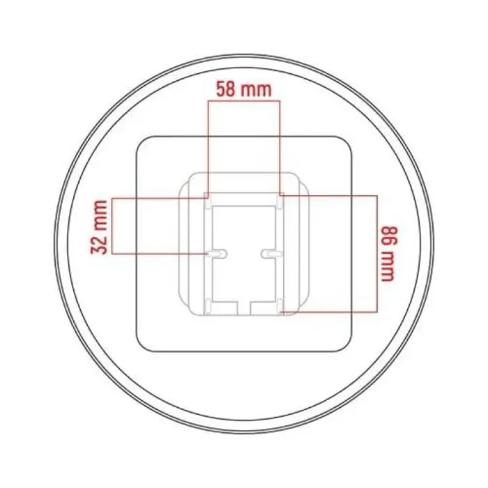 LED stropna lampa 30W 4000K 2250lm fi300 mm crno-bijela (GW-0189)