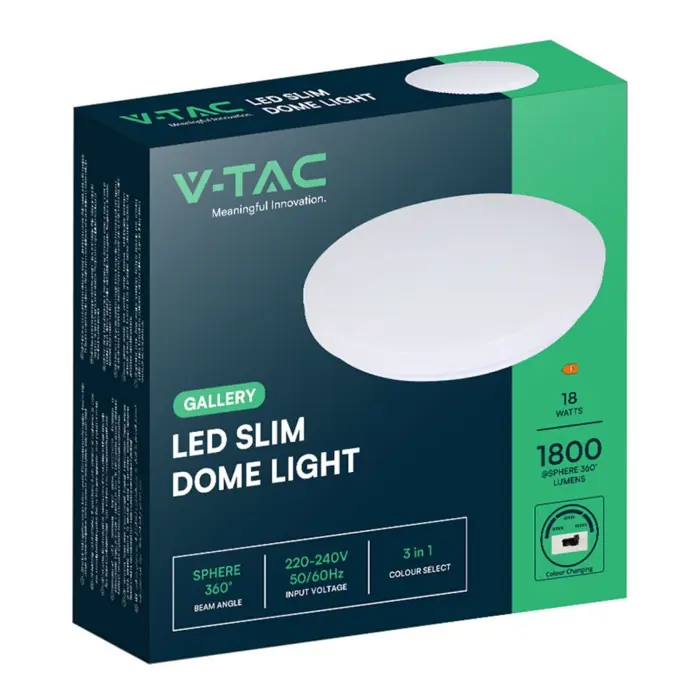 LED Stropna lampa nadgradna 18W fi 310mm 3u1 (izmjenjiva boja svjetla) – Milky