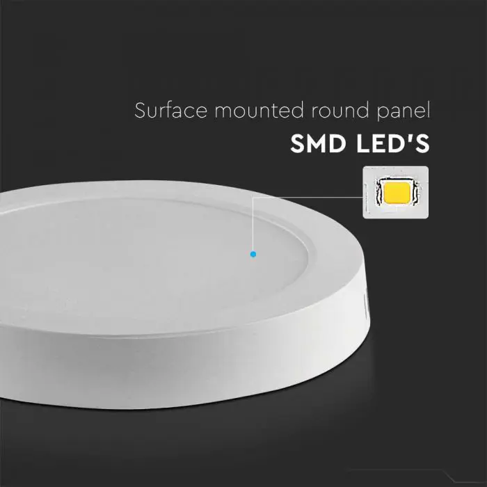 LED Stropna Lampa (Panel) 6W Nadgradna, Okrugla fi 121,2 mm, 4000K (Neutralna)