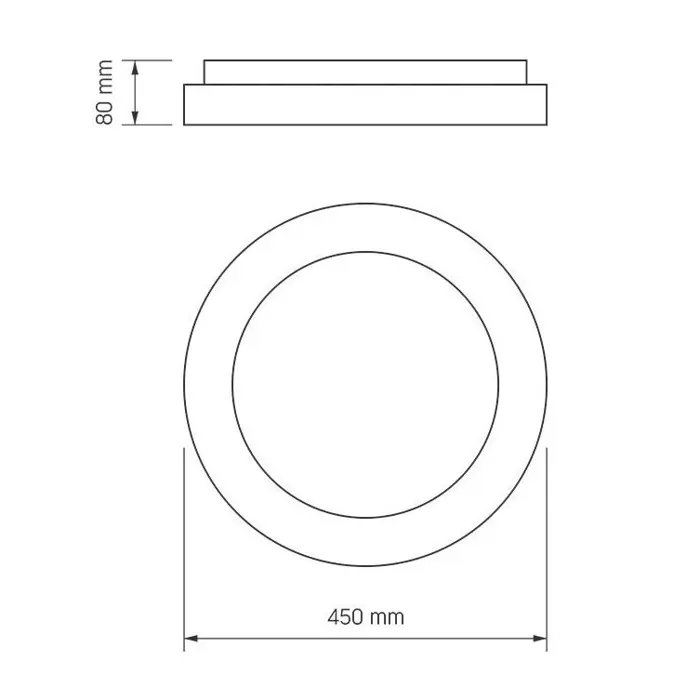 LED Stropna Lampa / Plafonjera VIDEX EDGE RGB 72W Crna + Daljinski (Dimabilna)