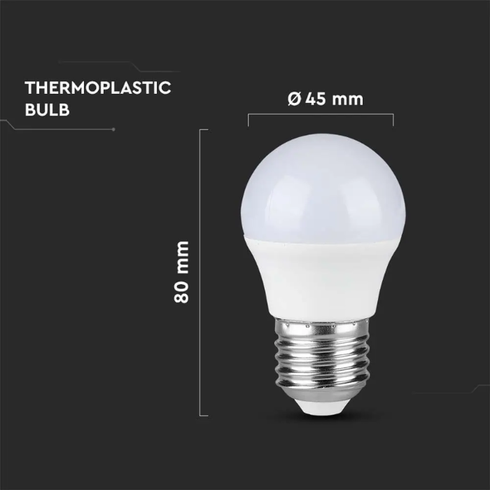 LED Žarulja E27 G45 3,7W (Ekvivalent 25W) – 4000K (Neutralna Bijela)