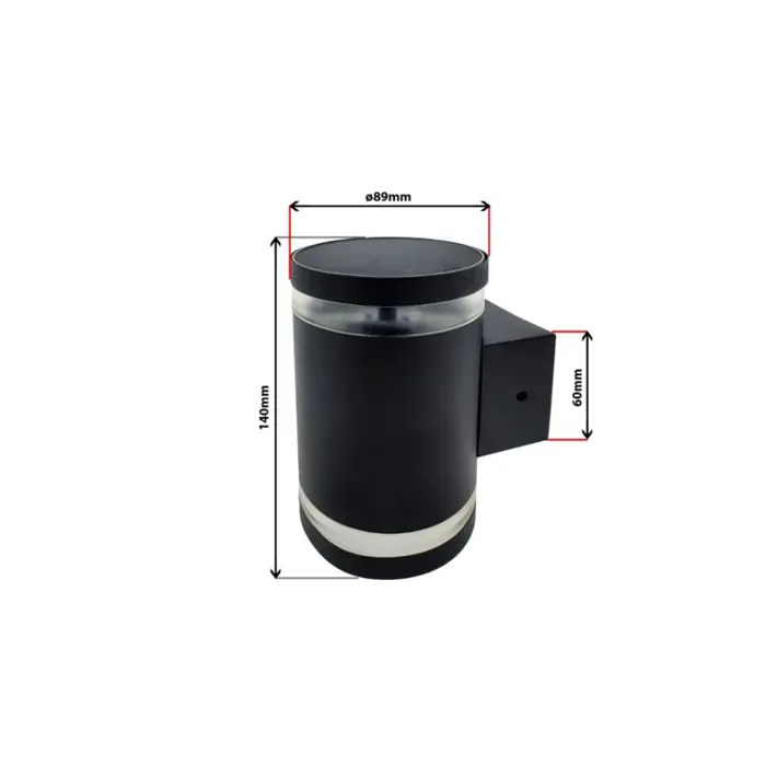 LED ZIDNA SOLARNA SVJETILJKA 15lm CRNA IP44 TR 368S