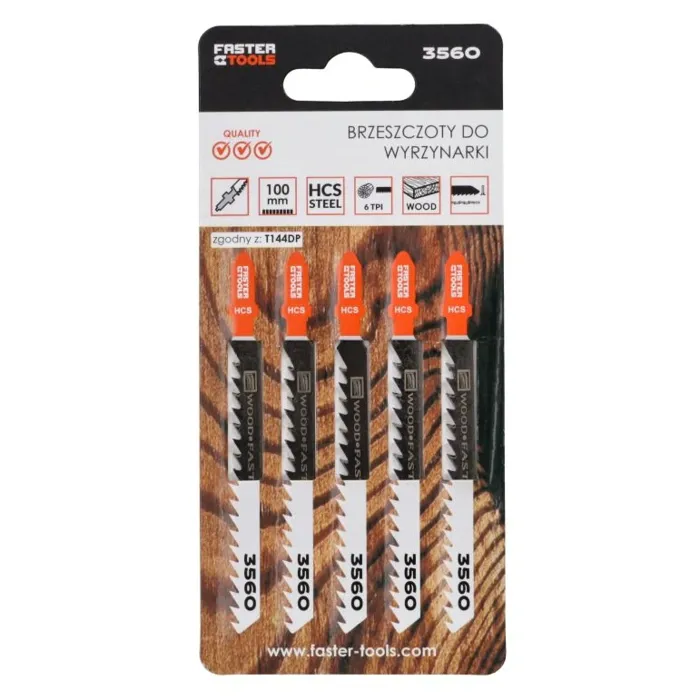 List ubodne pile za drvo FASTER TOOLS T144 (5 kom)