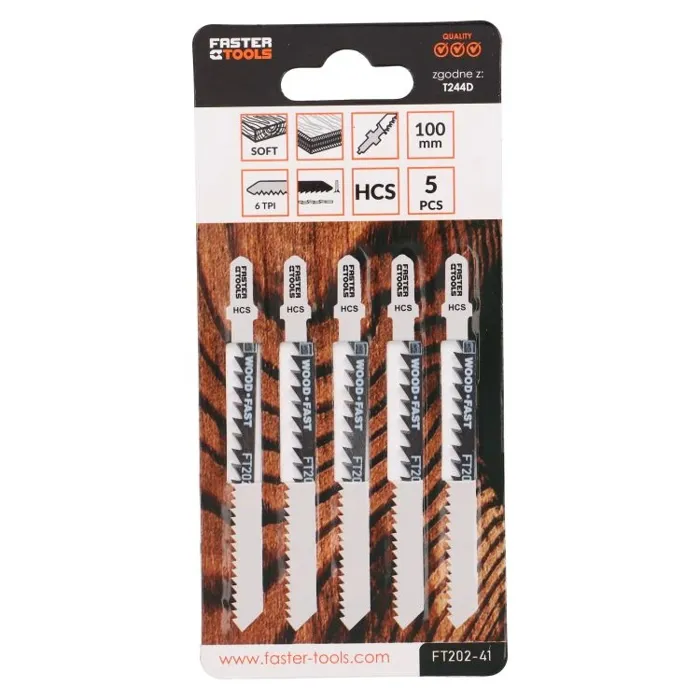 List ubodne pile za drvo FASTER TOOLS T244D (5 kom)