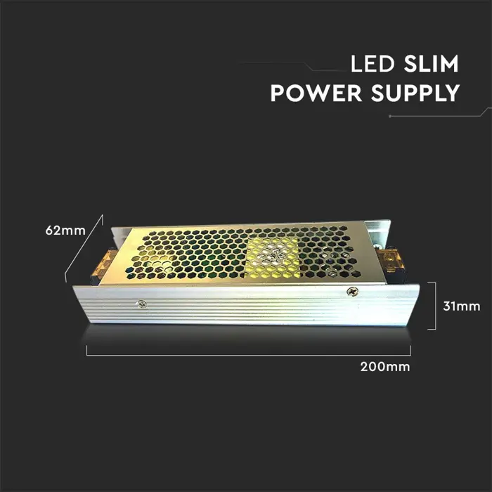 Napajanje Metalno SLIM 150W 24V 6,5A – IP20 (Tanki Trafo za LED Trake)