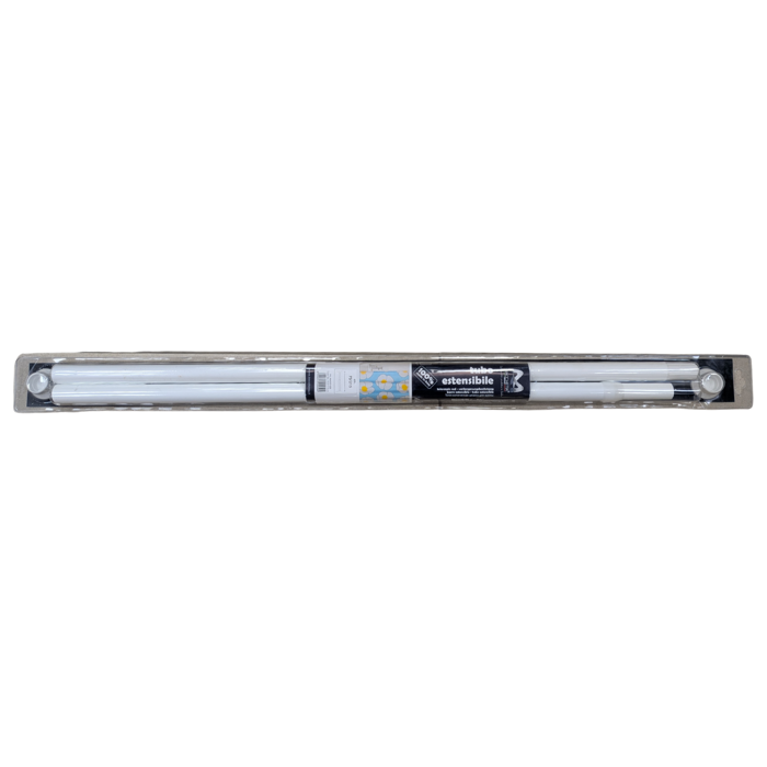 Nosač zavjese ravni univerzalni bijeli 75 - 215 cm