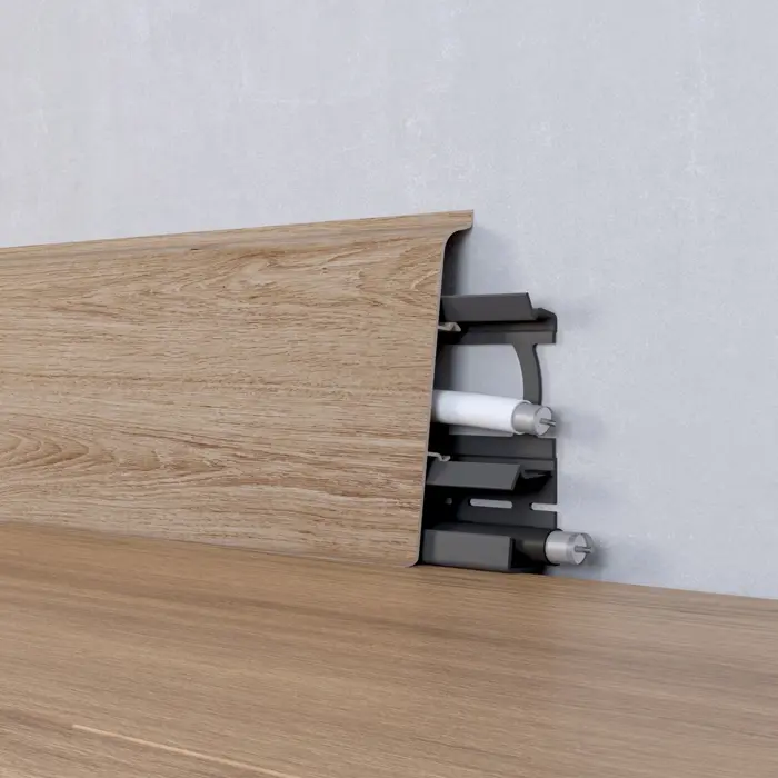 Laminat lajsna INDO 01 bijela sjajna 70 mm (2,5 m) Arbiton