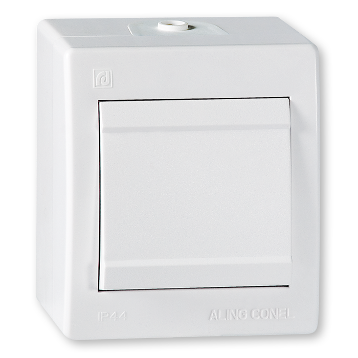 Prekidač nadžbukni N/Ž 1P IP44 10A 250V bijeli