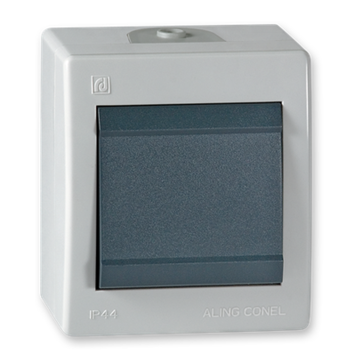 Prekidač nadžbukni N/Ž 1P IP44 10A 250V sivi