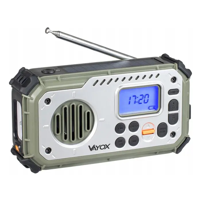 Prijenosni digitalni radio VAYOX VA0440 Solar s Bluetoothom i Powerbankom