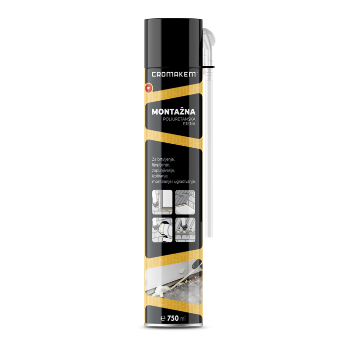PUR pjena ručna montažna 750 ml CROMAKEM