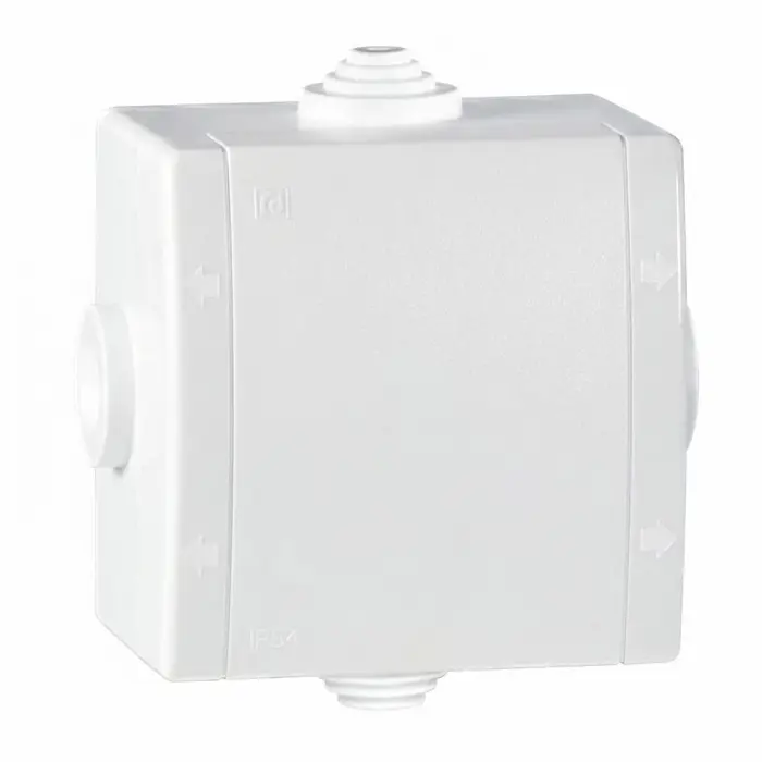 Razvodna kutija 80x80 mm nadžbukna N/Ž IP54 4 uvoda (bijela)