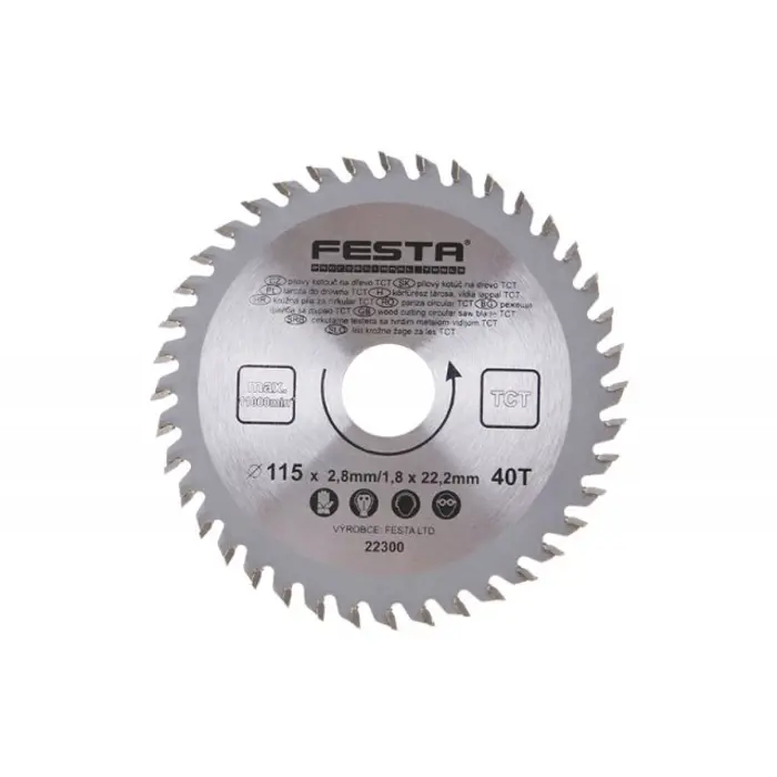 REZNA PLOČA ZA DRVO 115/22MM/40Z