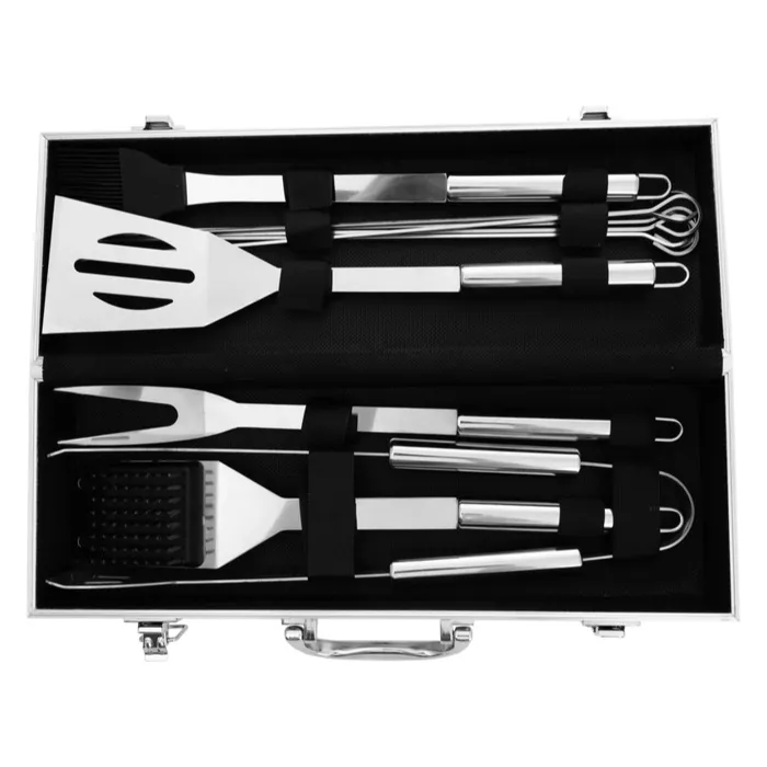 Set pribora za roštilj Inox 12/1 Strend Pro u ALU koferu