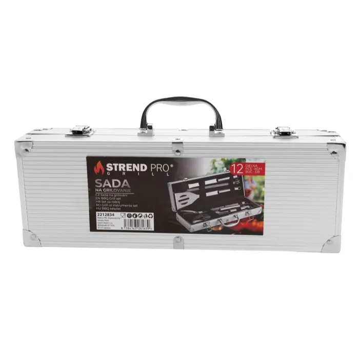 Set pribora za roštilj Inox 12/1 Strend Pro u ALU koferu