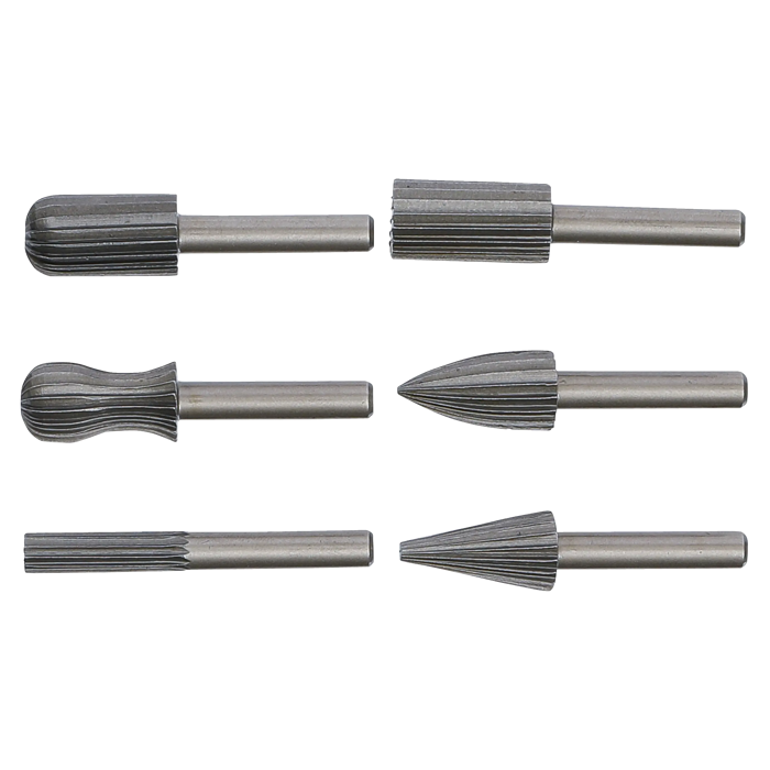Set roto glodala HSS za drvo i meke metale, 6 mm, 6-dijelni (BGS Kraftmann 1604)