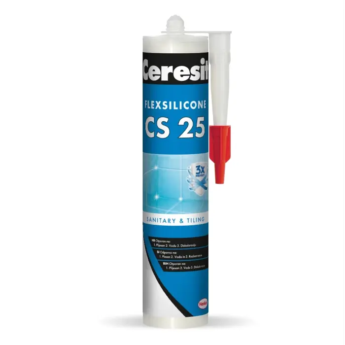 Silikon sanitarni CERESIT CS 25 Tranpsarentni 280 ml
