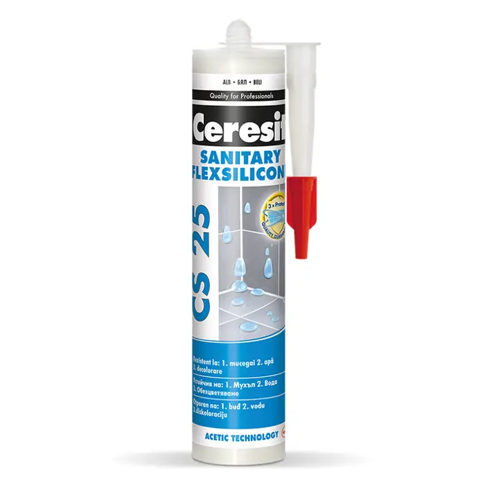 Silikon sanitarni CERESIT CS 25 Frappe 280 ml