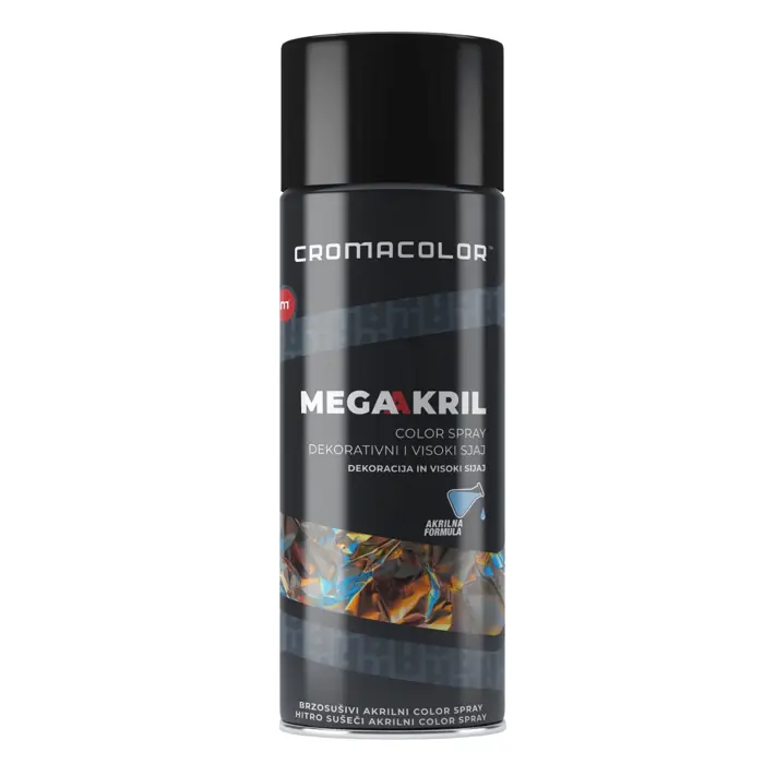 Sprej fluorescentni fluo žuta E-945, 400 ml CROMACOLOR MEGAKRIL