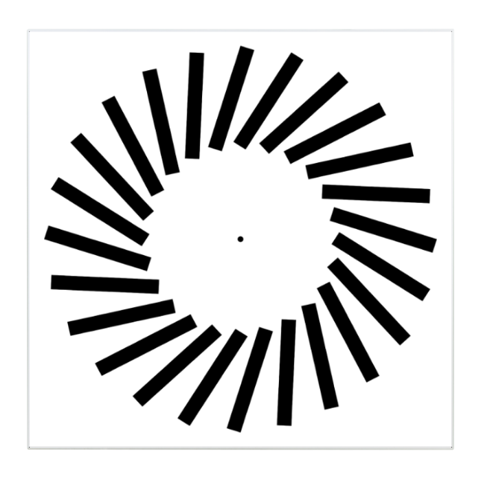 Stropna ventilacijska rešetka VVM 300 C/8 RAL 9010-C