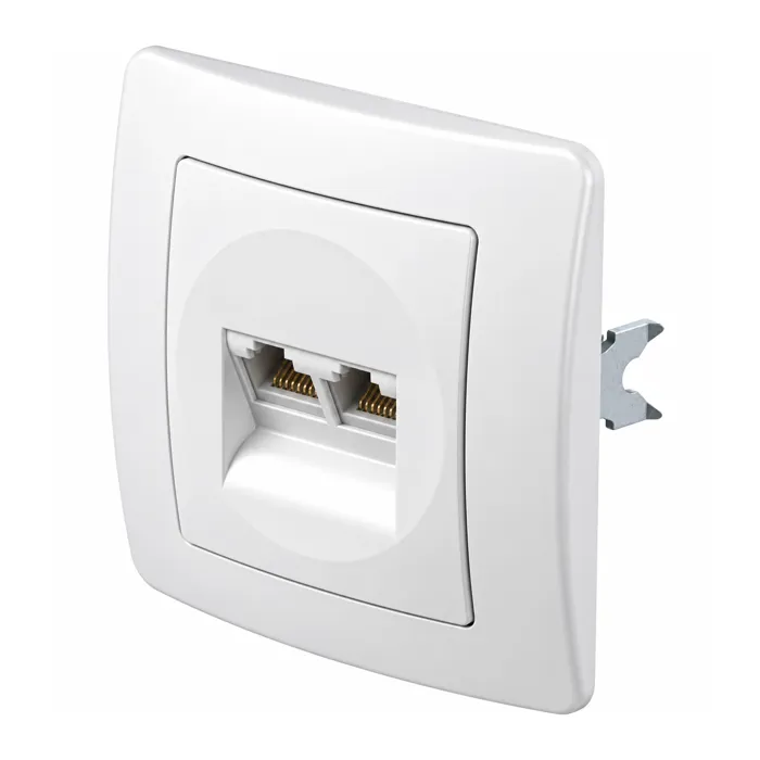 TEM Modul utičnica komunikacijska 2x RJ45 CAT6s slim bijela (KE41PW)