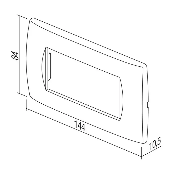 TEM okvir Soft NB 4M crni OS40NB