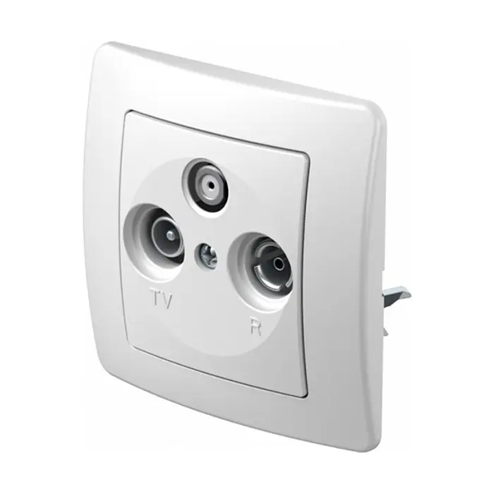 TEM utičnica TV-SAT završna bijela (KE16PW-U)