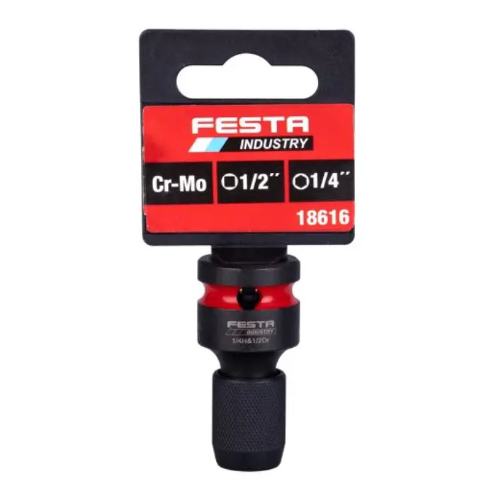 Udarni adapter 1/2" na 1/4" HEX – CrMo čelik FESTA INDUSTRY