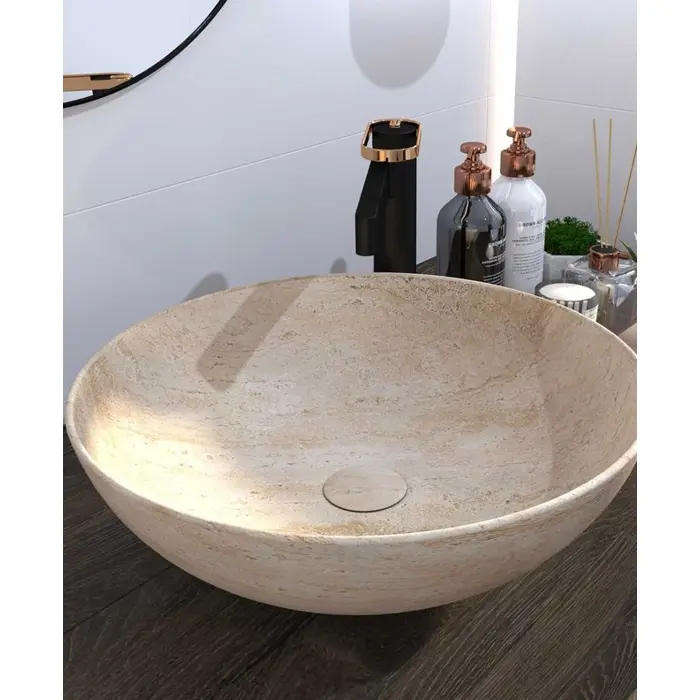 Umivaonik nadgradni Concepto Bell Traverti Round fi40 cm