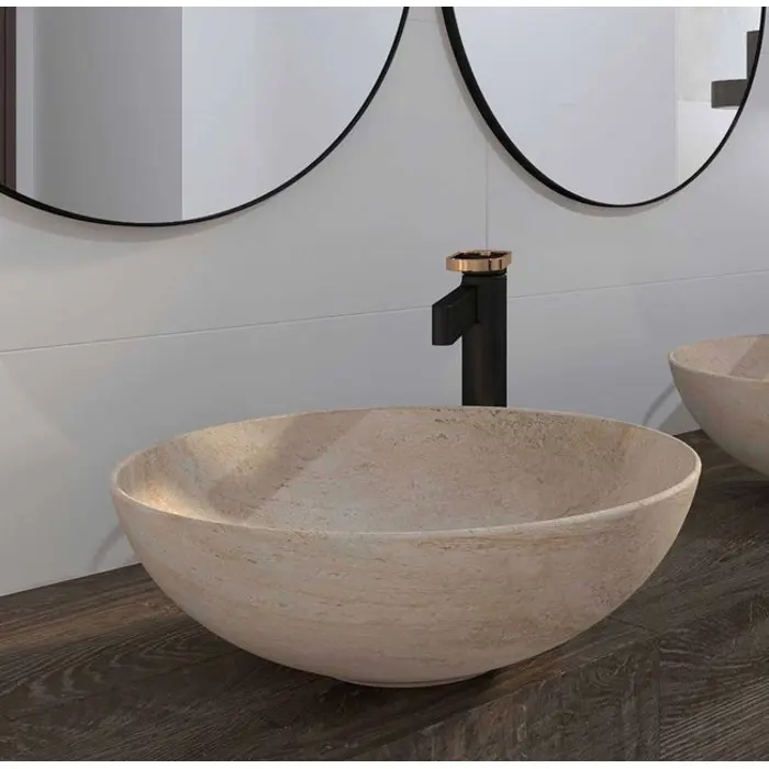 Umivaonik nadgradni Concepto Bell Traverti Round fi40 cm