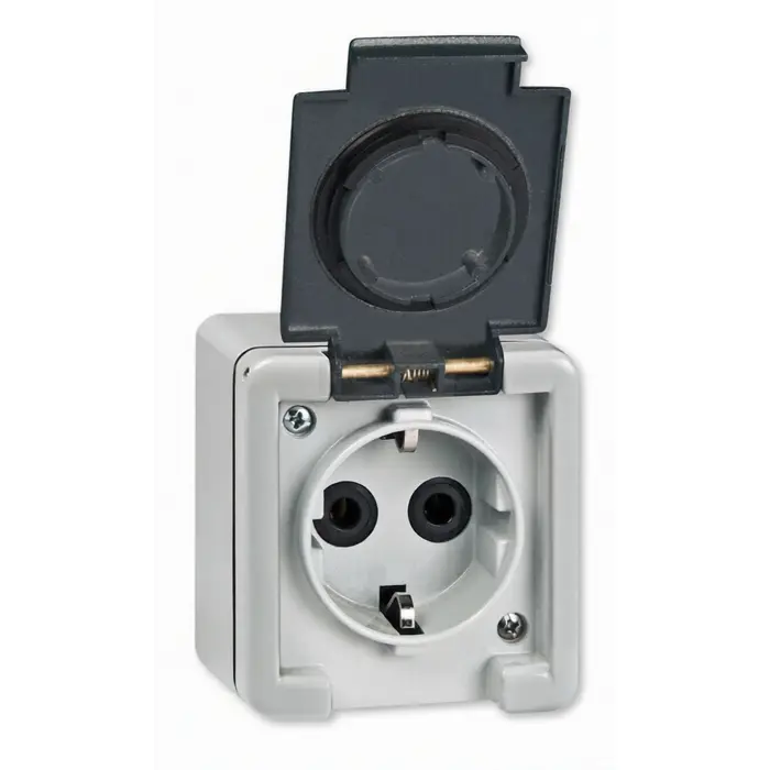 Utičnica Šuko 16A 250V Metalno Kućište IP55 – Nadžbukna N/Ž