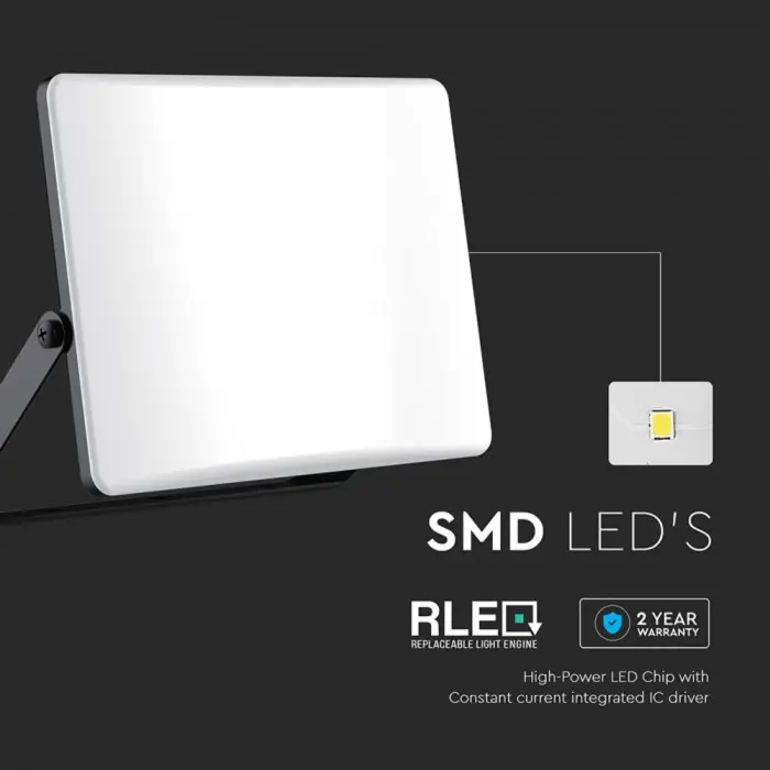 LED Reflektor vanjski 50W – 3 Boje Svjetlosti (3CCT) s Mliječnim Pokrovom IP65
