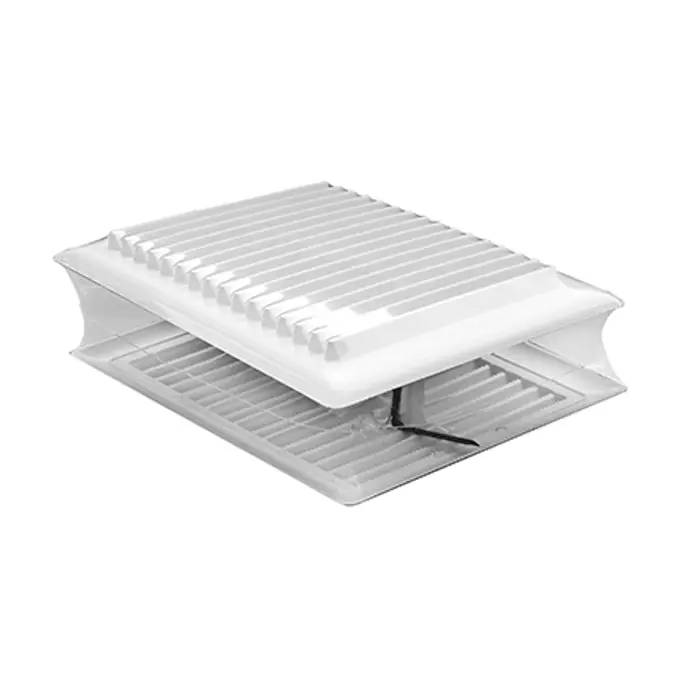 Ventilacijska rešetka (žaluzina) ABS 210x230 mm s mrežicom sjajno bijela DAKOTA