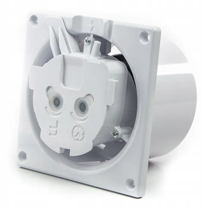 Ventilator Kupaonski 8W fi100 mm Kvadratni bijeli | Design Line dRim