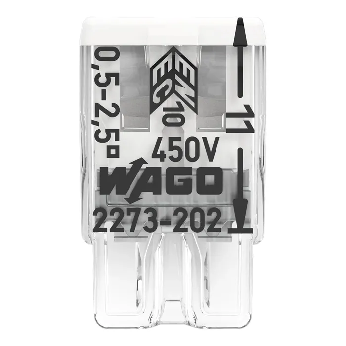 Wago spojnica za kabele 2x0,5-2,5 mm2 (2273-202)