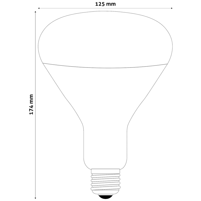Žarulja infracrvena grijaća 250W E27 AVIDE – XW-ISE27/250W