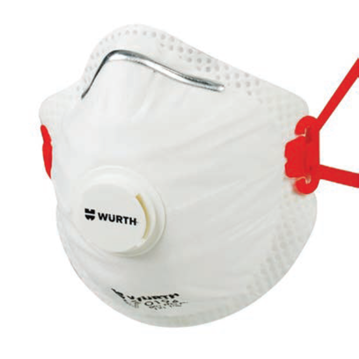 Zaštitna polumaska jednokratna FFP2 s ventilom - WÜRTH