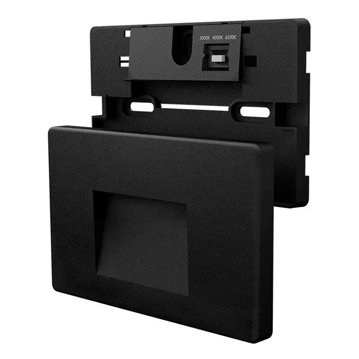 Zidna lampa (svjetiljka) 3W 3000K 160LM 134x85x13 mm IP65 crna