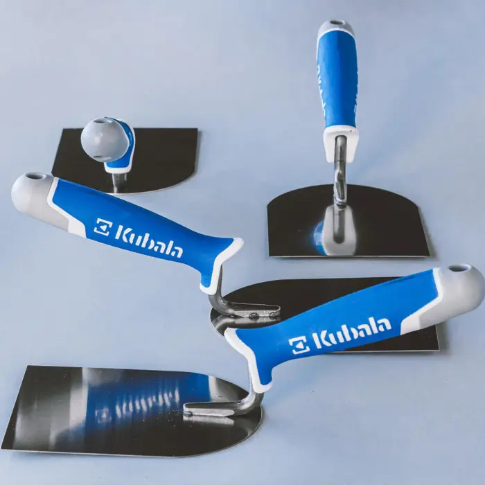 Žlica gipserska inox 100 mm – 2K soft grip drška KUBALA